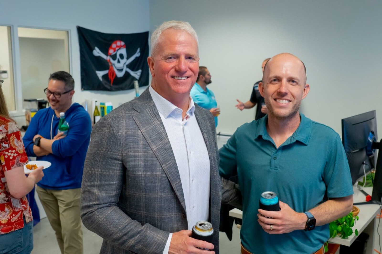 Attendees networking at the AI Roundtable.